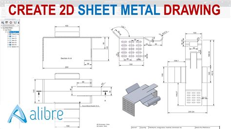 sheet metal art projects|simple sheet metal drawings.